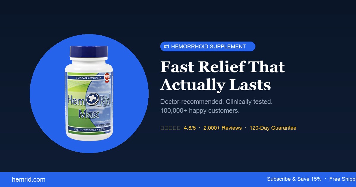 Hemorrhoids After Cleaning the Fridge: Bending, Squatting, and Relief Steps
