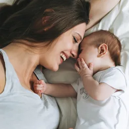 New mom with baby